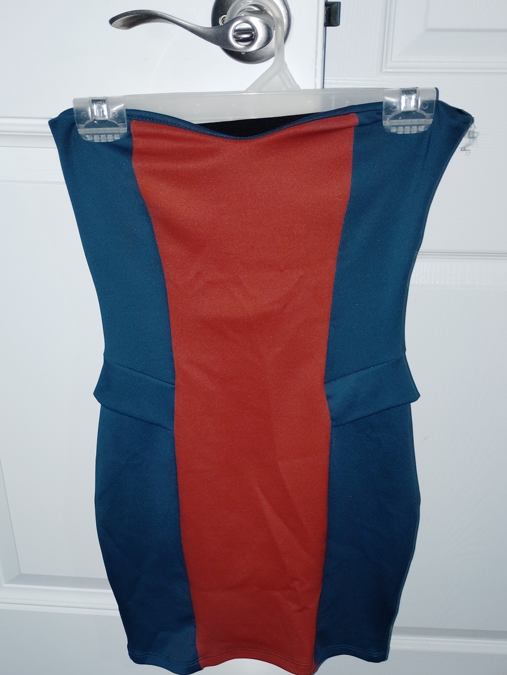 Form Fitting Colorblock Dress